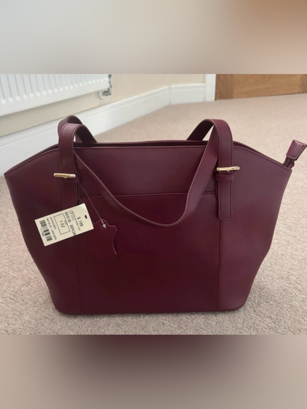 Overland Lincoln Park Leather Tote NWT